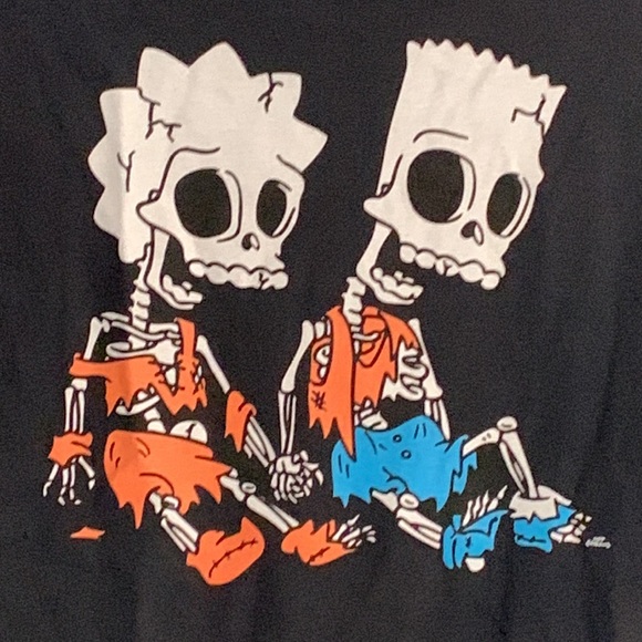 THE SIMPSONS HEX AND THE CITY TEE IN BLACK Sz L - Picture 2 of 7